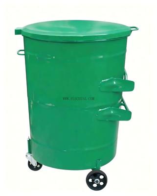 Metal Dustbin with wheel